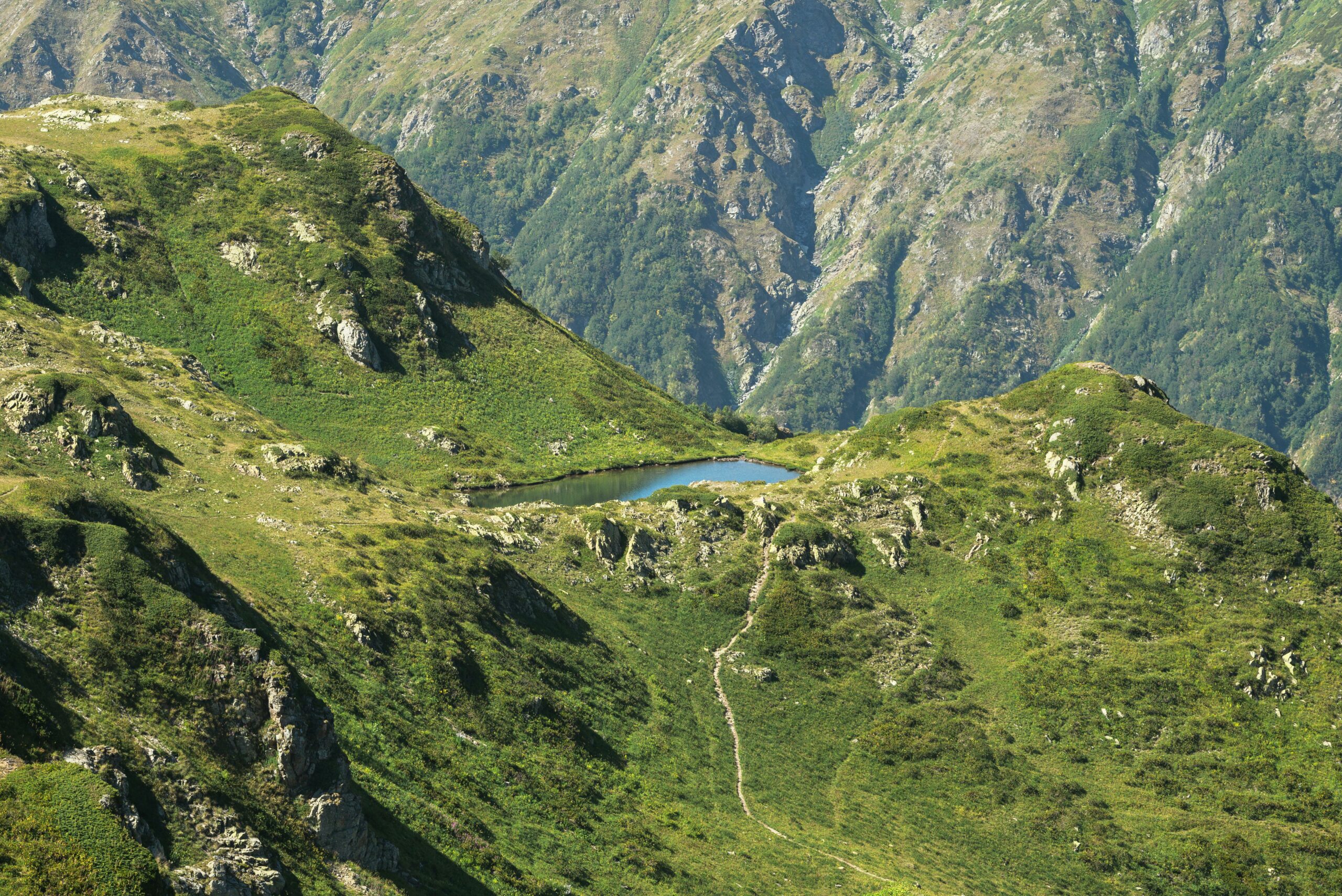 Ruhige Berglandschaft In Gagra