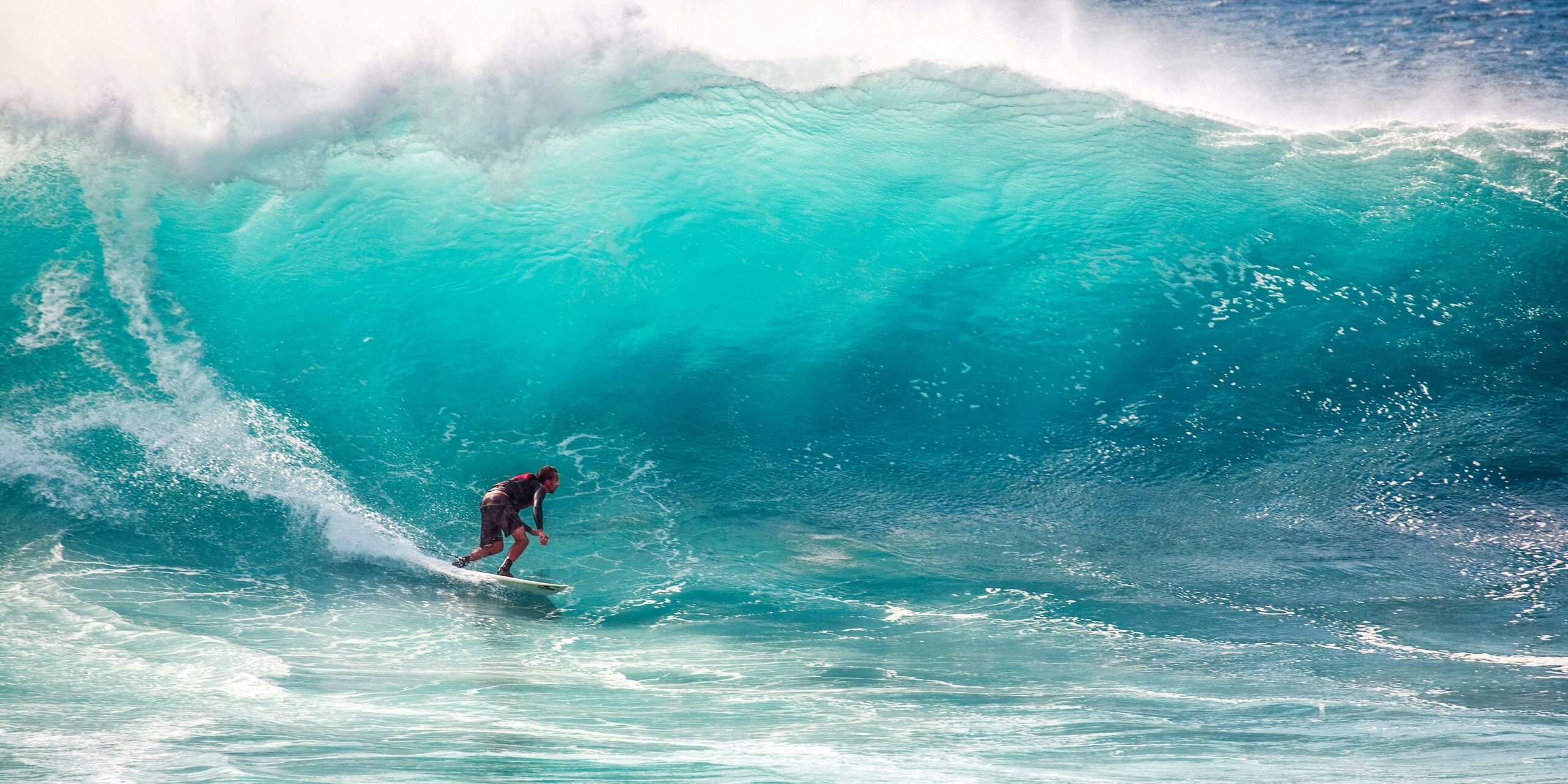 Person Surfen