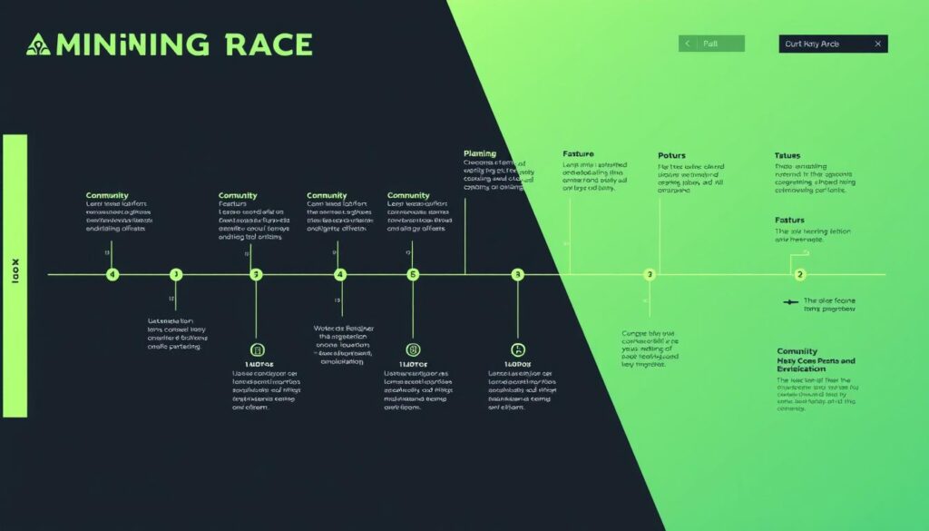 Mining Race von IconX Entwicklungs-Roadmap